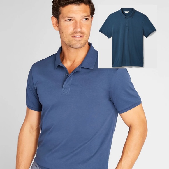 Refined Short Sleeve Polo - New With Tags - NEVER WORN - DK BLUE*